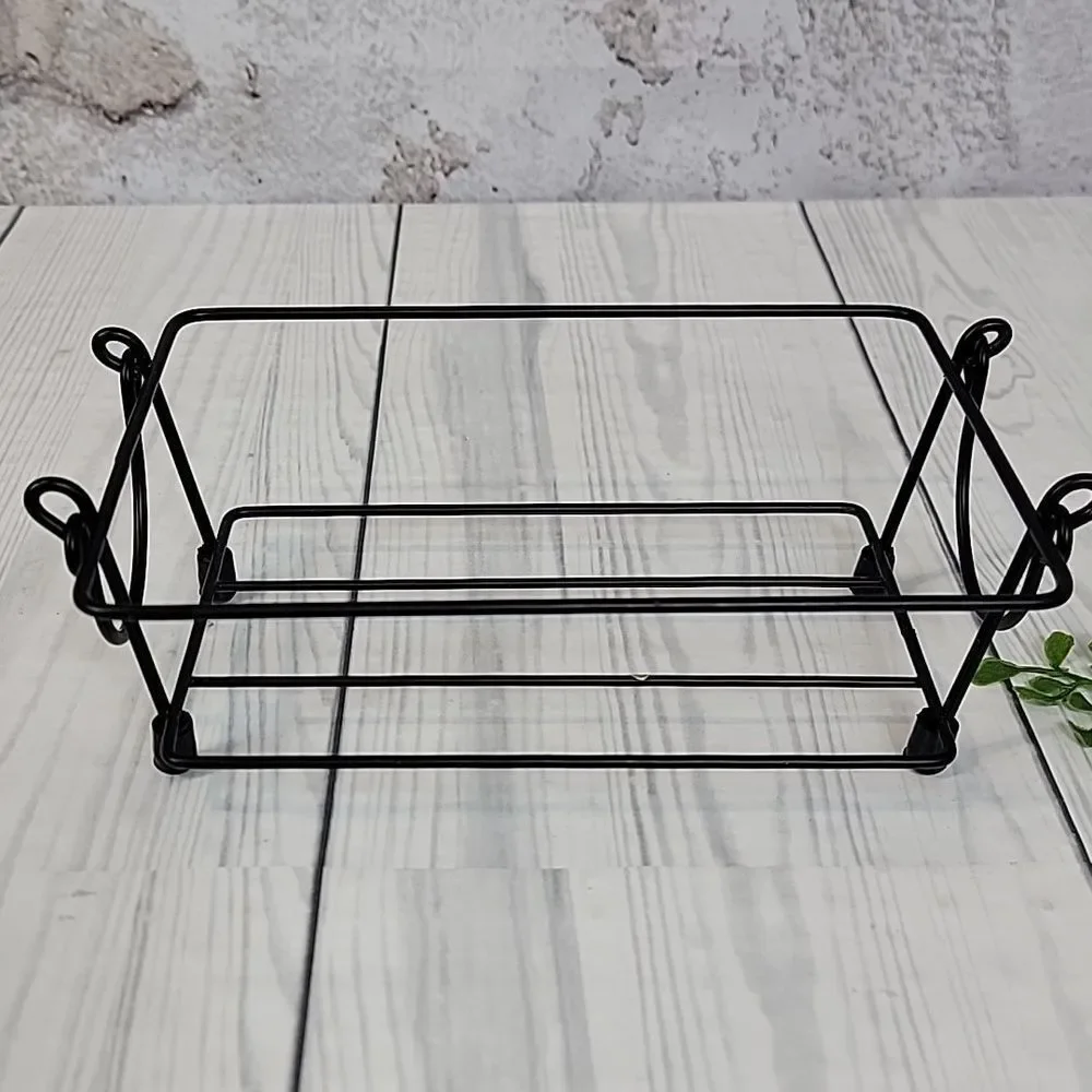 Old World Temptations By Tara Black Iron Baking Dish Rack Set Of 2 (12